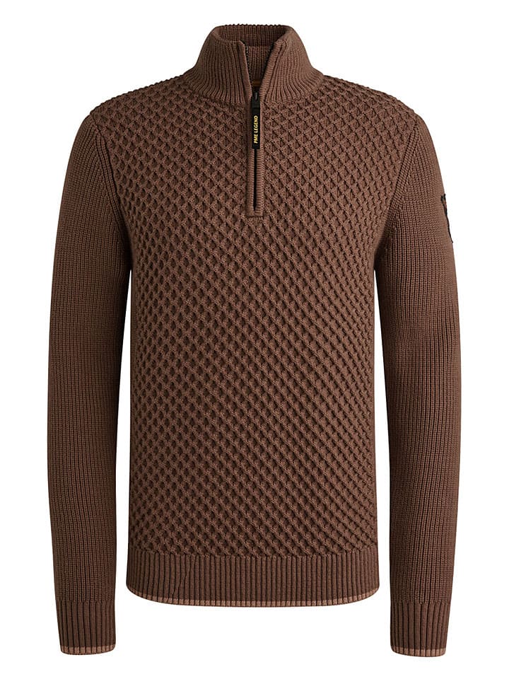 Sweter w kolorze brązowym