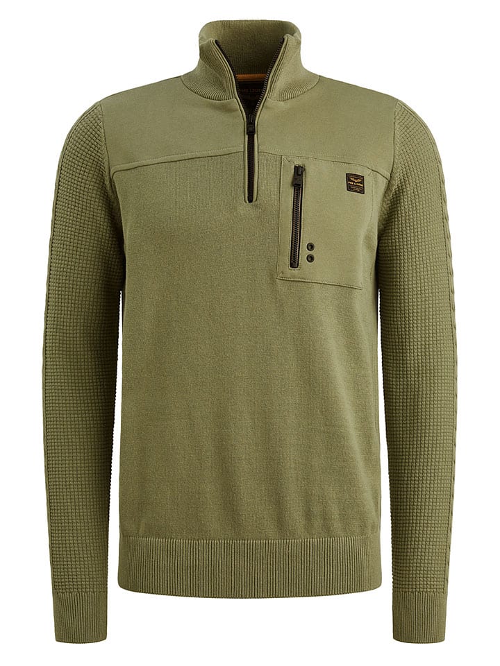 Sweter w kolorze oliwkowym
