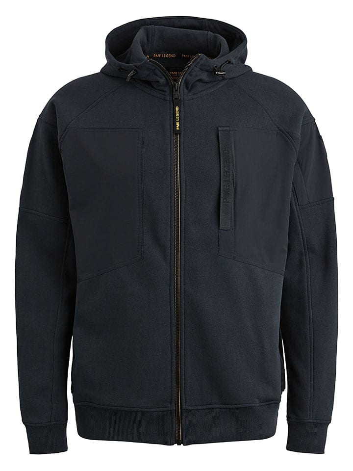 Sweatjacke in Dunkelblau