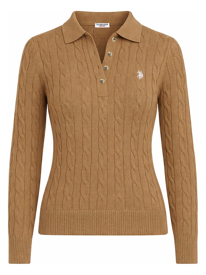 Sweter w kolorze jasnobrązowym