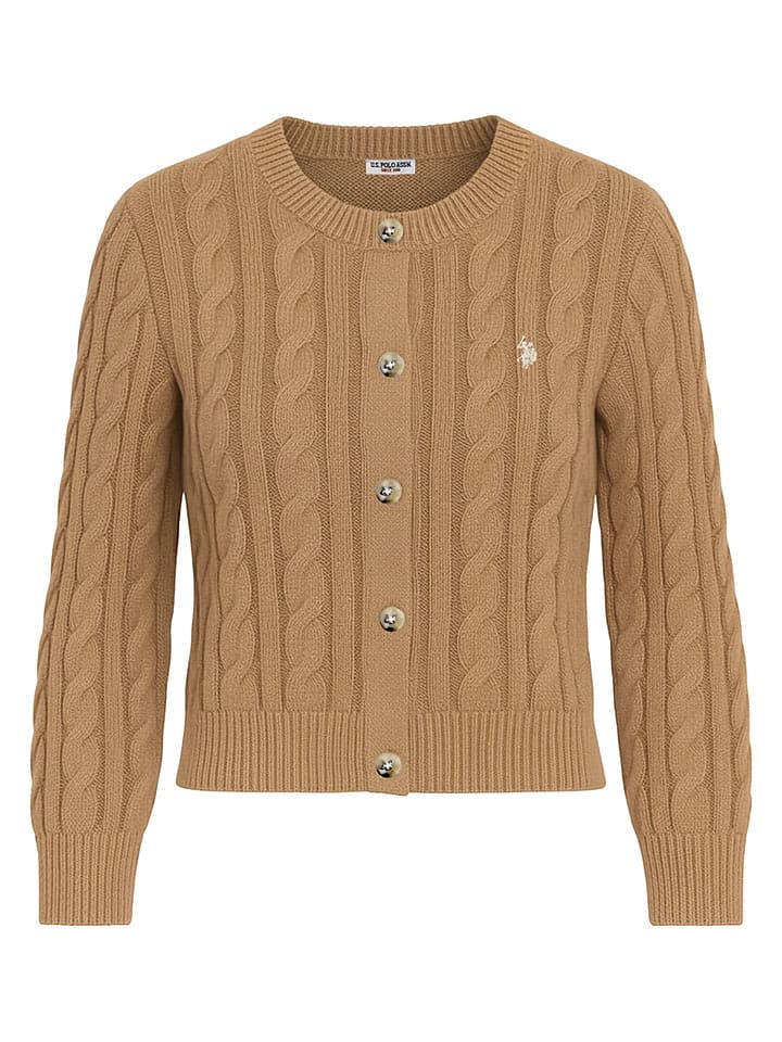 Cardigan in Hellbraun
