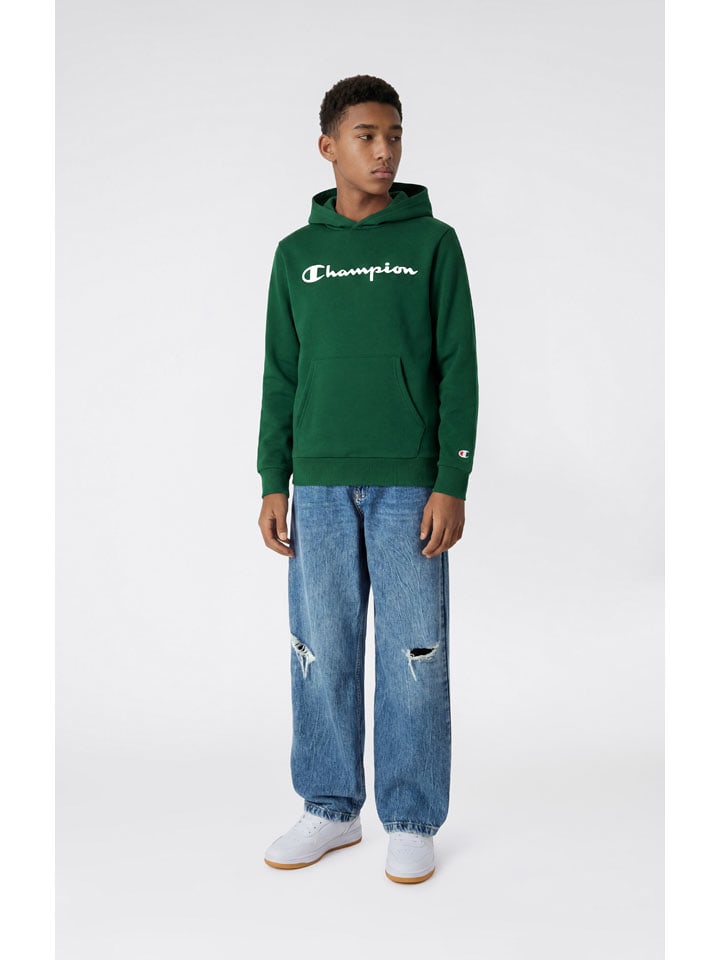 Hoodie in Grün