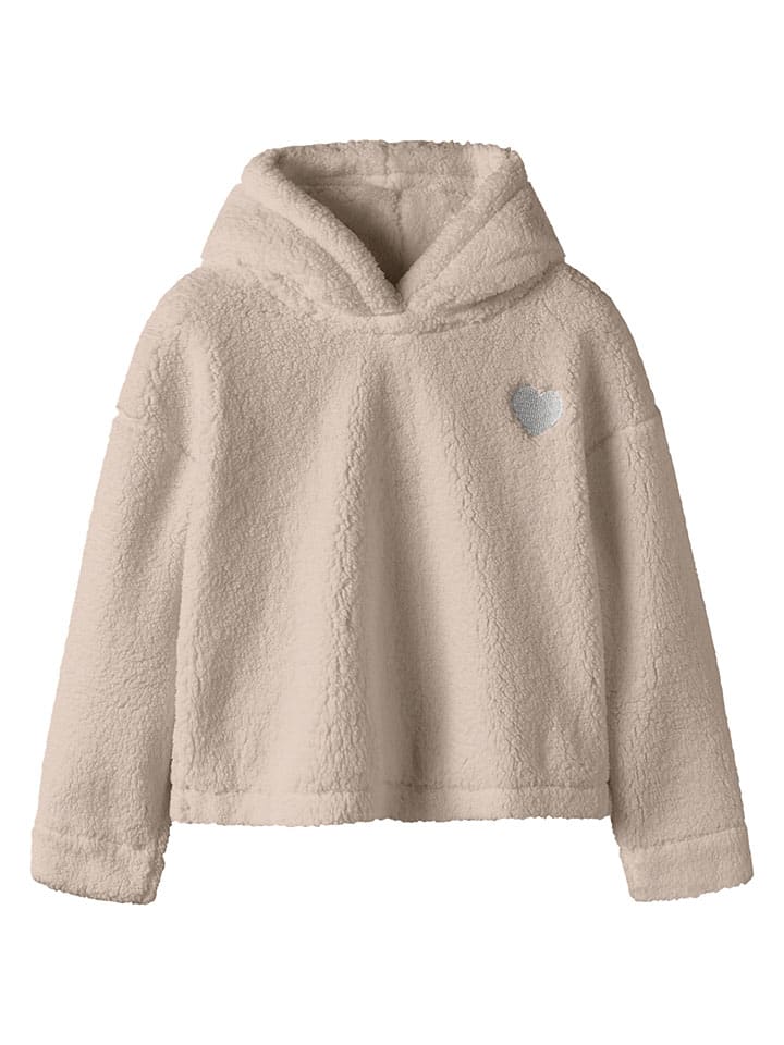 Teddy-Hoodie "Onea" in Beige
