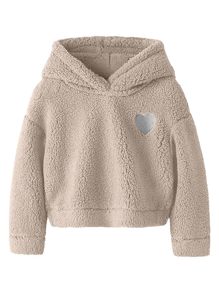Teddy-Hoodie "Onea" in Beige