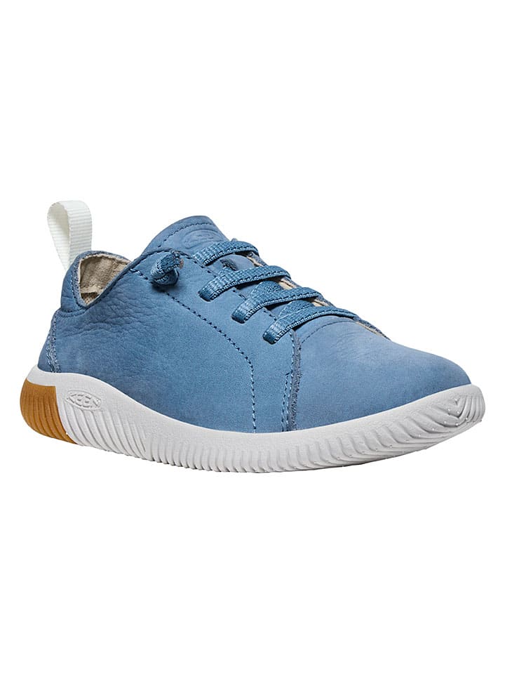 Leder-Slipper "KNX Lace" in Hellblau