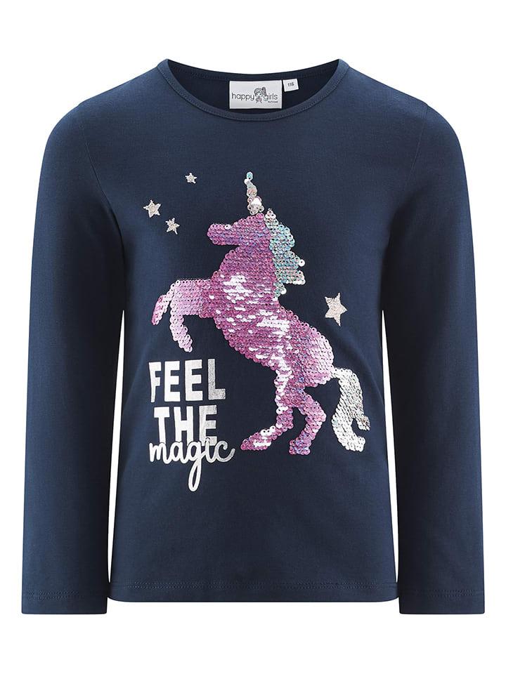 Longsleeve in Dunkelblau
