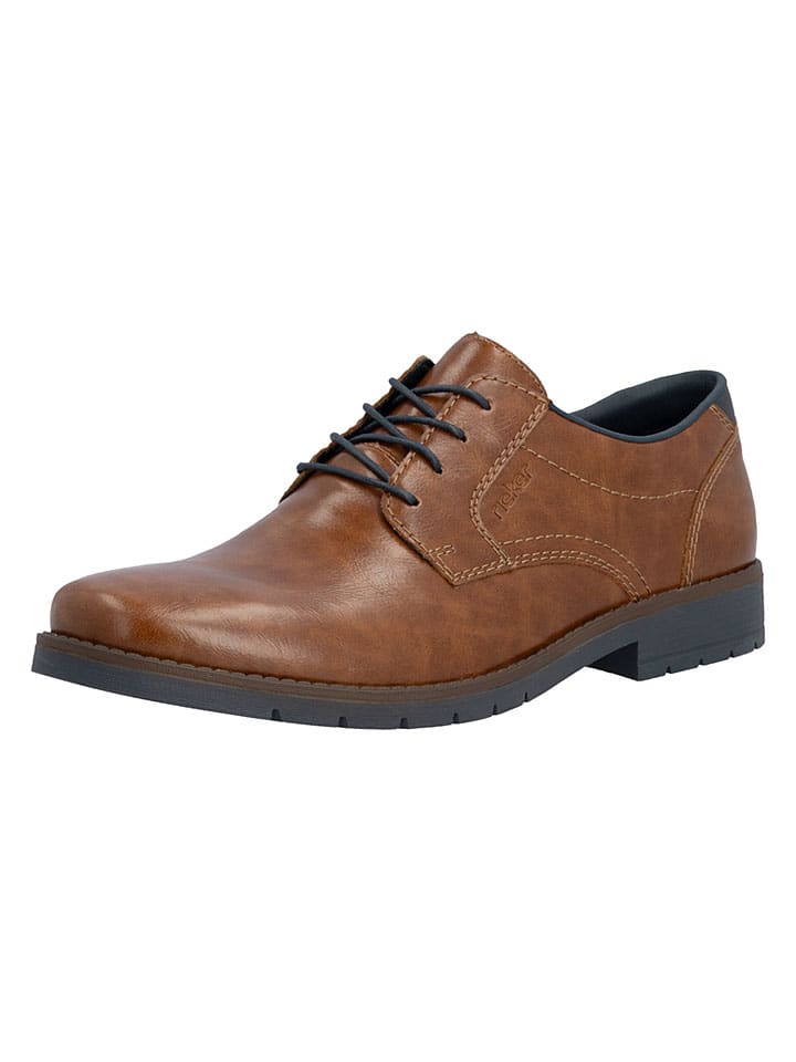 Schnürschuhe in Hellbraun