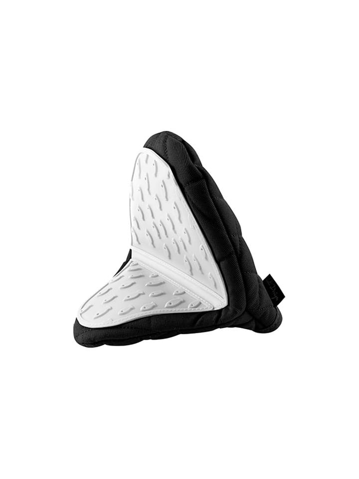 Ofenhandschuh in Schwarz/ Weiß