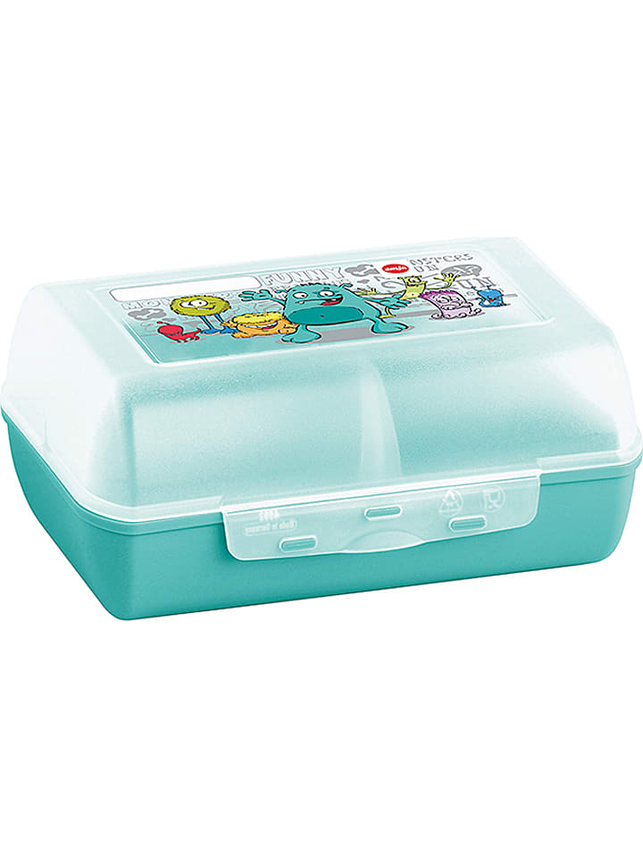 Lunchbox "Variabolo" in Türkis - (B)16 x (H)7 x (T)11 cm