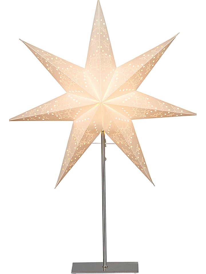 Lampa stojąca "Sensy" w kolorze kremowym - 54 x 78 cm