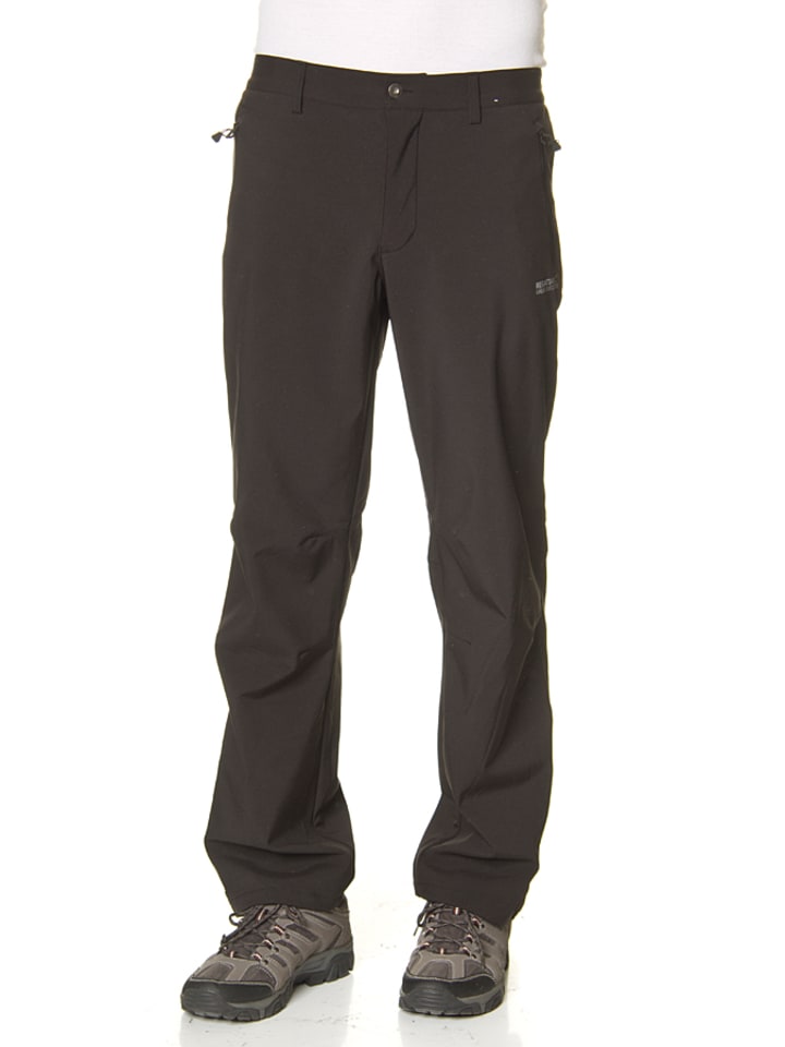 Softshellhose "Geo II - Regular" in Schwarz