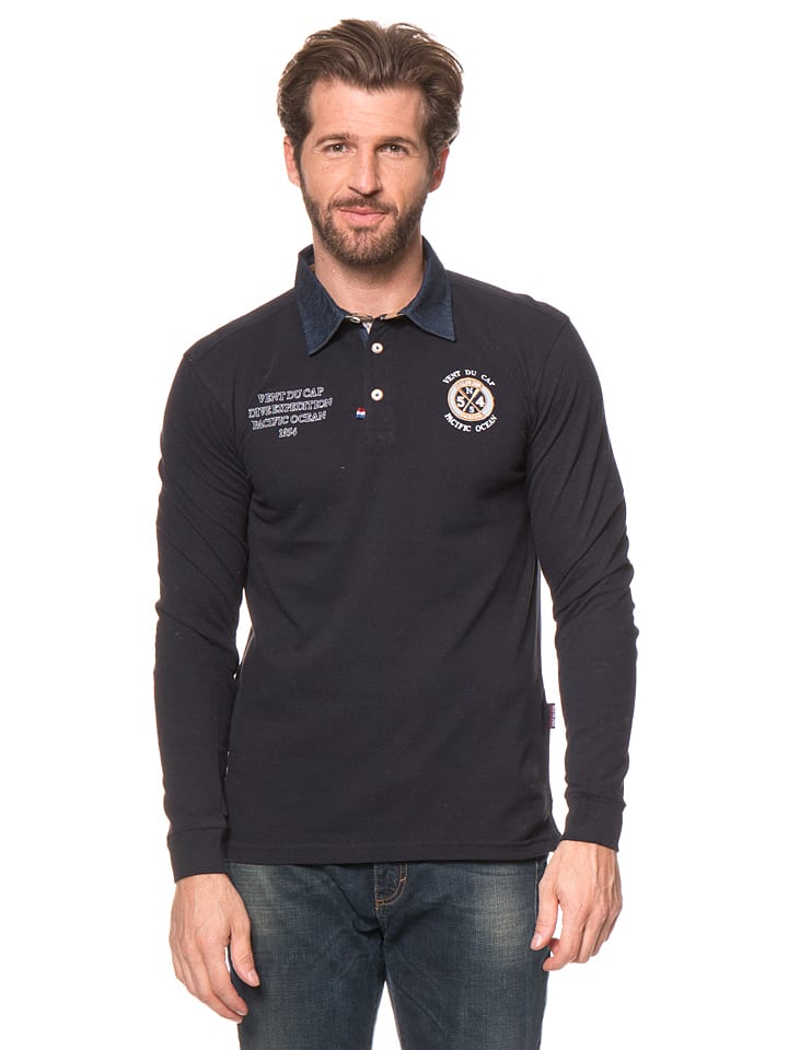 Poloshirt in Dunkelblau
