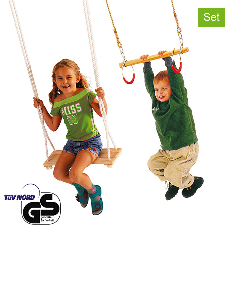 4-delige turn- en schommelset - vanaf 3 jaar - (B)40 x (D)14 cm