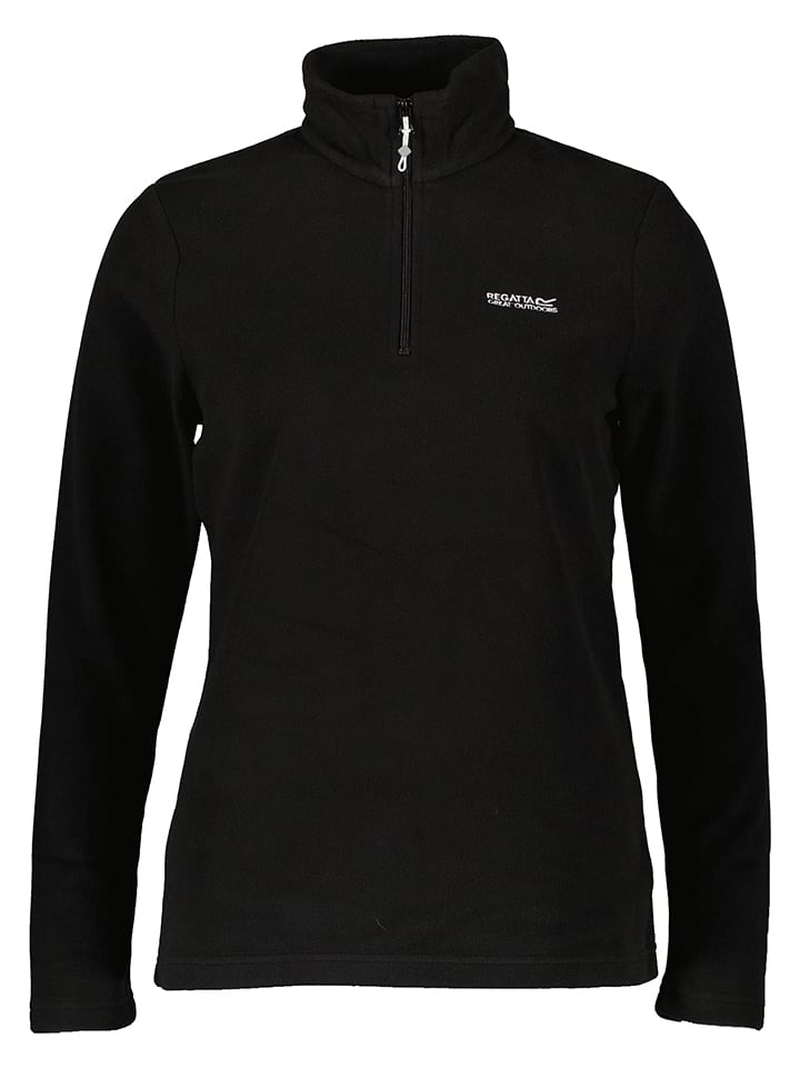 Fleecepullover in Schwarz