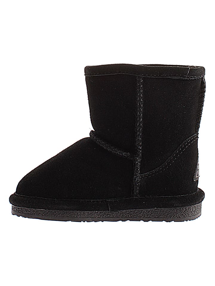 Leder-Winterboots "Luna" in Schwarz