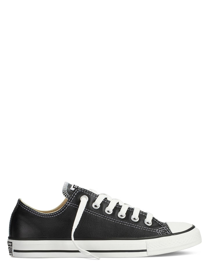 Leren sneakers zwart