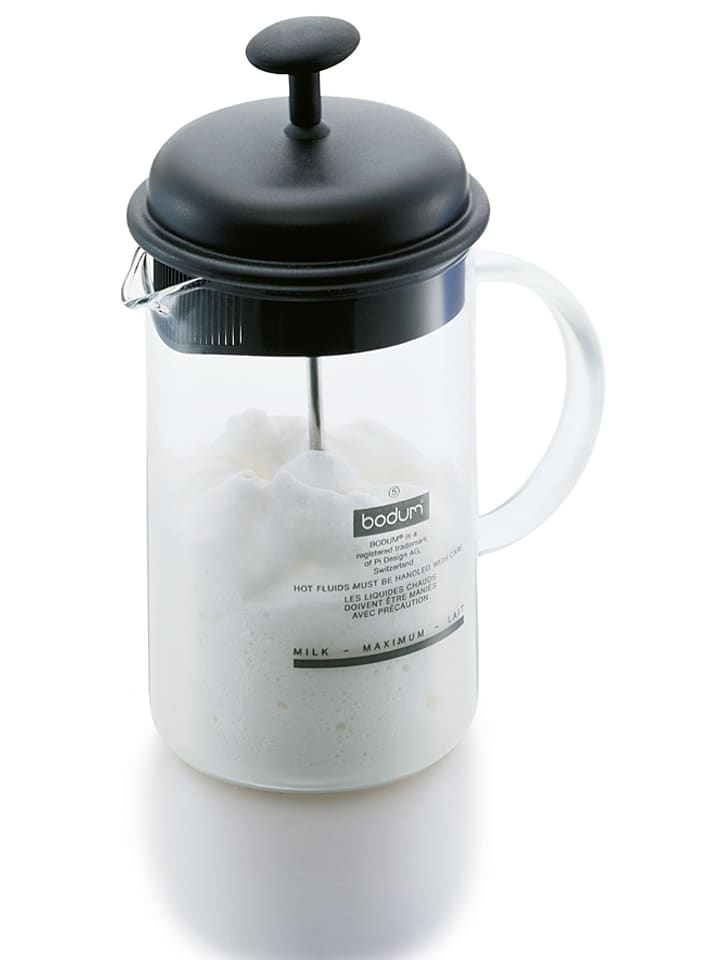 Spieniacz "Caffettiera" w kolorze czarnym do mleka - 250 ml