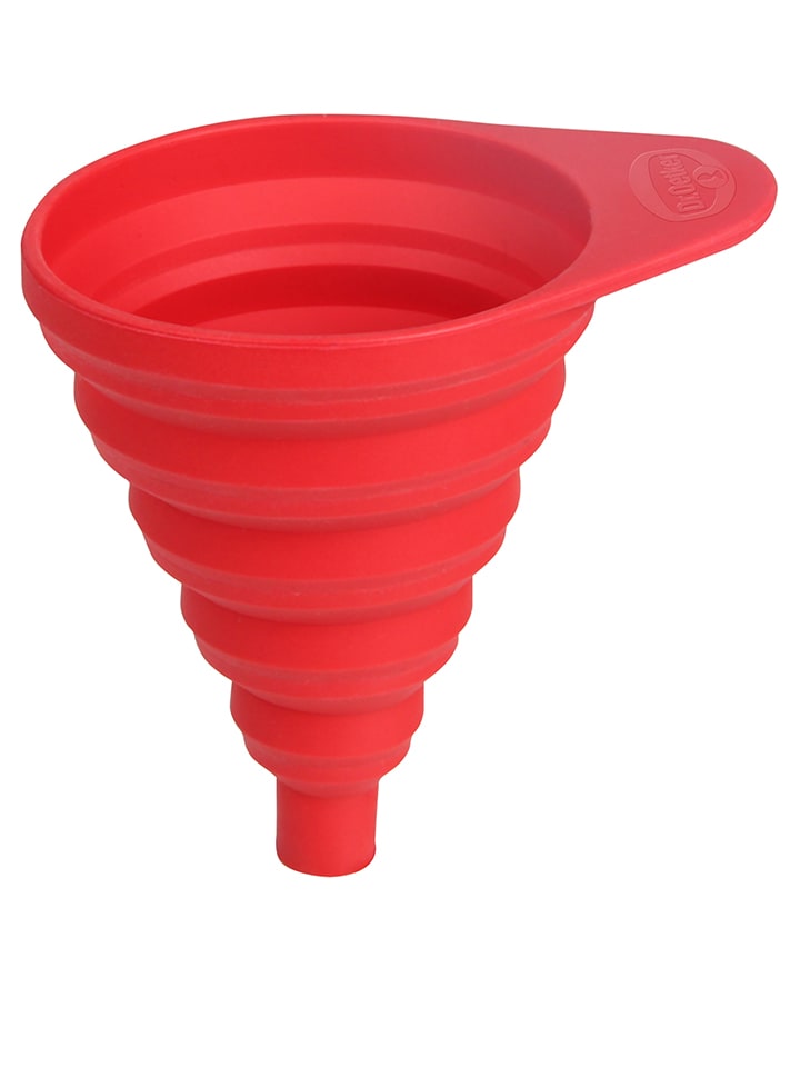 Silikon-Einmachtrichter "Flexxible Love" in Rot - Ø 8 cm