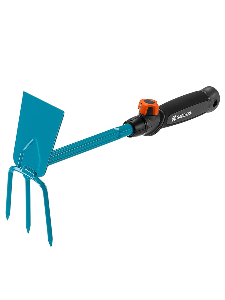 Narzędzie ogrodnicze w kolorze czarno-turkusowym - dł. 37 cm