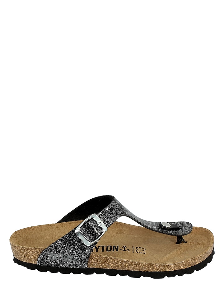 Teenslippers "Mercure" zwart/wit