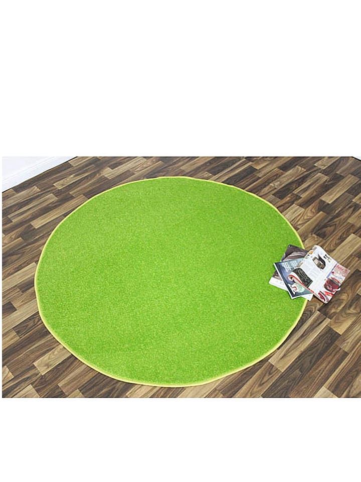 Kurzflor-Teppich "Nasty" in Grün