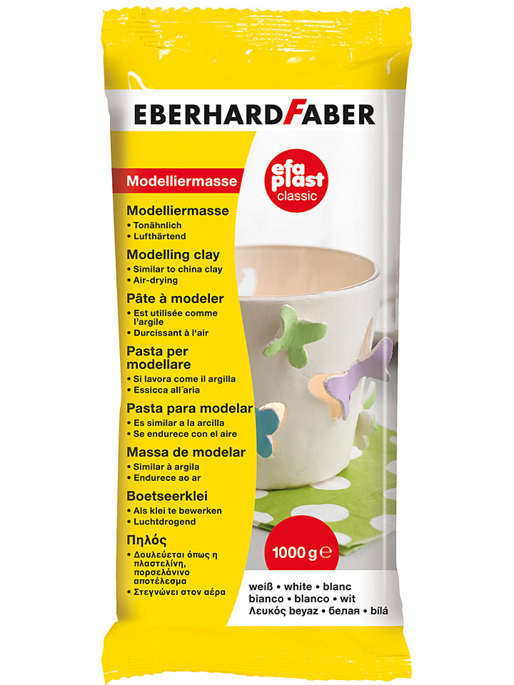 Modelliermasse "Efa plast" in Weiß - 1 kg