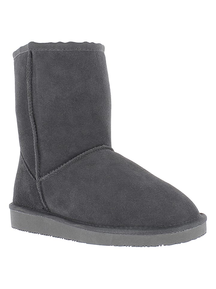 Leder-Winterboots "Fairfield" in Anthrazit