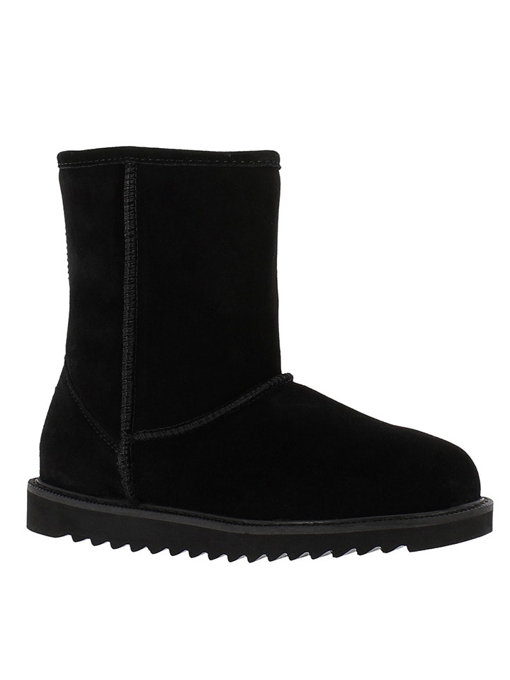 Leren winterlaarzen "Sawel Waterproof" zwart
