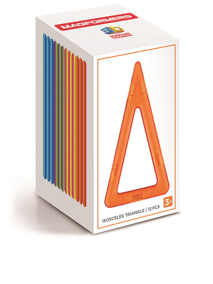 12-częściowy zestaw magnetyczny "Isoceles Triangle" - 3+