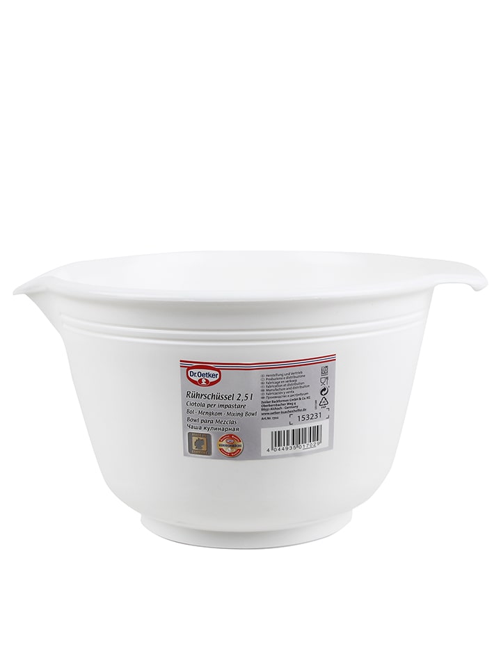 Miska w kolorze białym - 2,5 l
