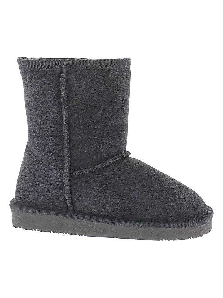 Leder-Winterstiefel "Skiddaw Youth" in Anthrazit