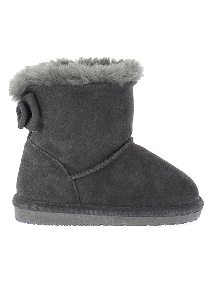 Leder-Winterboots "Elwha" in Grau