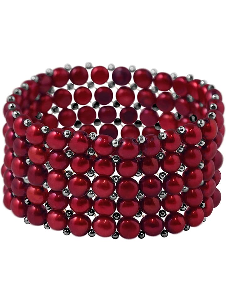 Parelarmband rood
