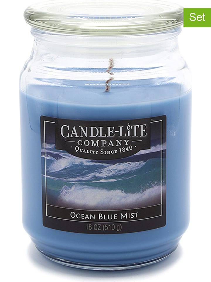 Świece zapachowe (2 szt.) "Ocean Blue Mist" - 2 x 510 g
