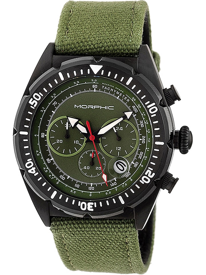 Morphic Chronograaf M53 Series groen zwart goedkoop kopen limango
