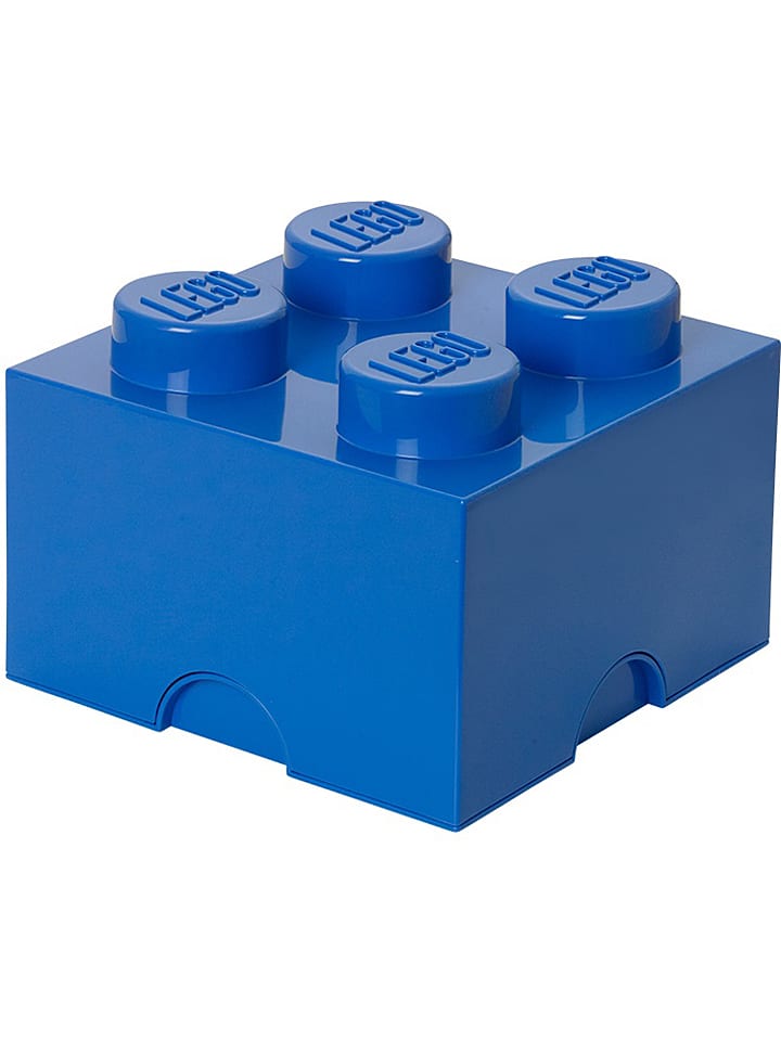 Aufbewahrungsbox "Brick 4" in Dunkelblau - (B)25 x (H)18 x (T)25 cm