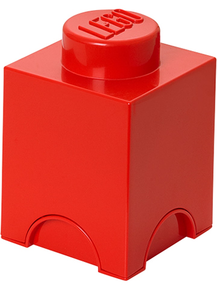 Pojemnik "Brick 1" w kolorze czerwonym - 12,5 x 18 x 12,5 cm