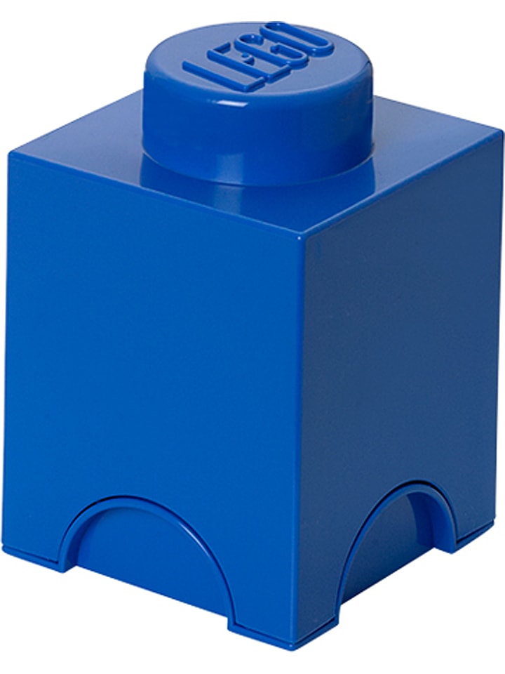 Aufbewahrungsbox "Brick 1" in Dunkelblau - (B)12,5 x (H)18 x (T)12,5 cm