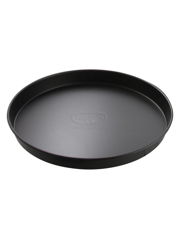 Pizzablech "Tradition" in Schwarz - Ø 24 cm