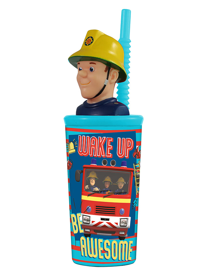 Piepen Opwekking binding Feuerwehrmann Sam Beker met rietje "Brandweerman Sam" rood/blauw - 360 ml  goedkoop kopen | limango