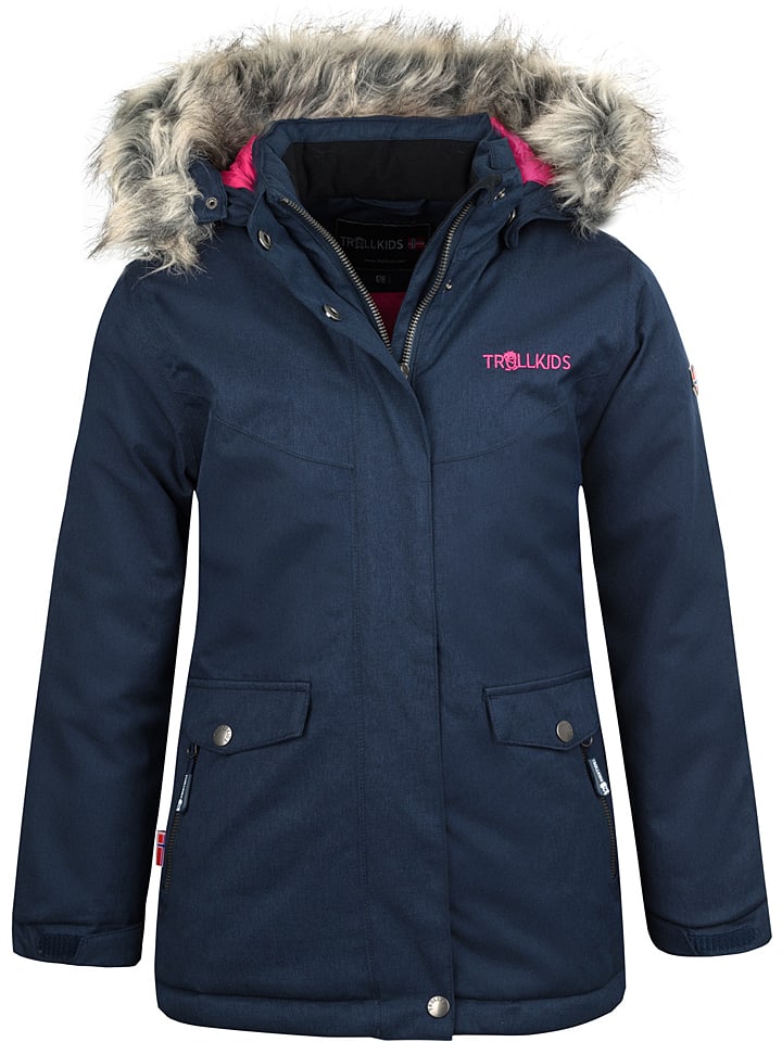 Parka "Oslo XT" w kolorze granatowo-różowym