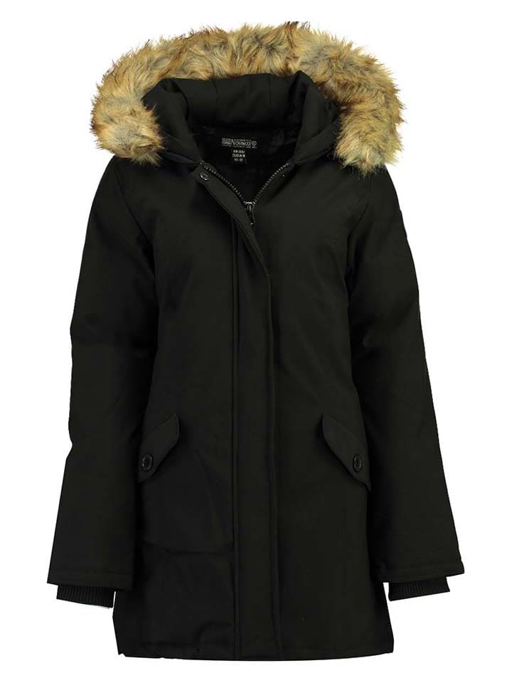 Parka "Dinasty" w kolorze czarnym