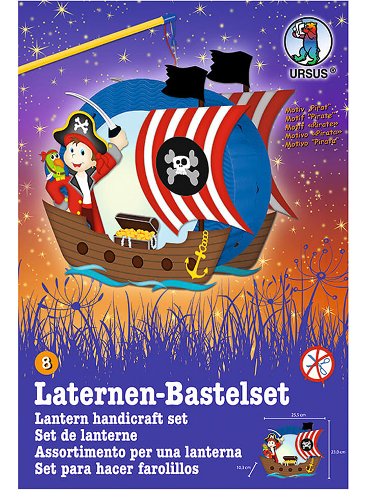 Laternen-Bastelset "Easy Line - Pirat" in Bunt