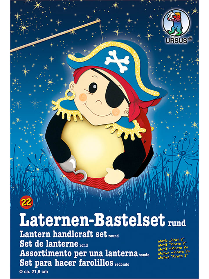 Laternen-Bastelset "Pirat 2" in Bunt