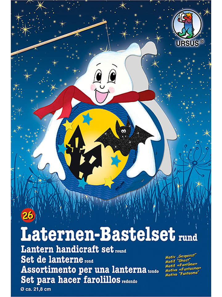 Laternen-Bastelset "Gespenst" in Bunt