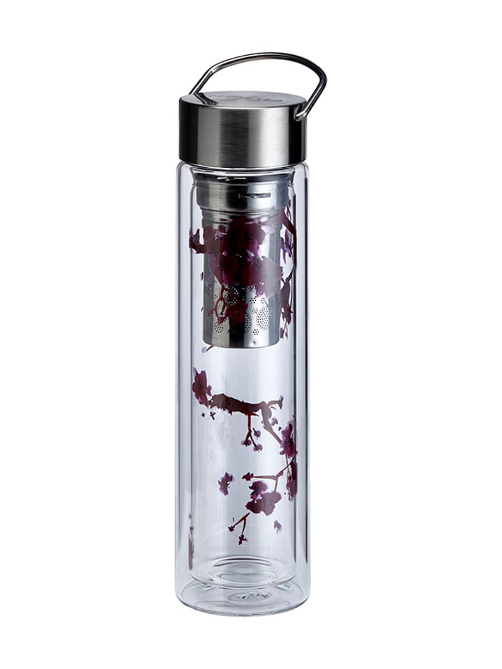 Zaparzacz "Flowtea" w kolorze bordowym do herbaty - 350 ml