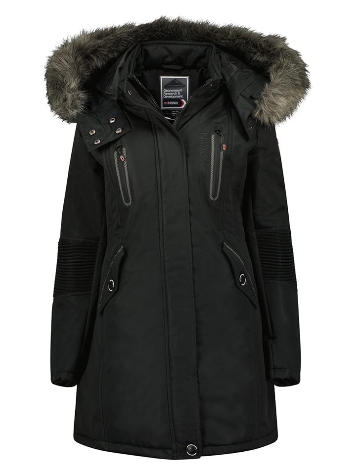 Parka "Coraly" w kolorze czarnym
