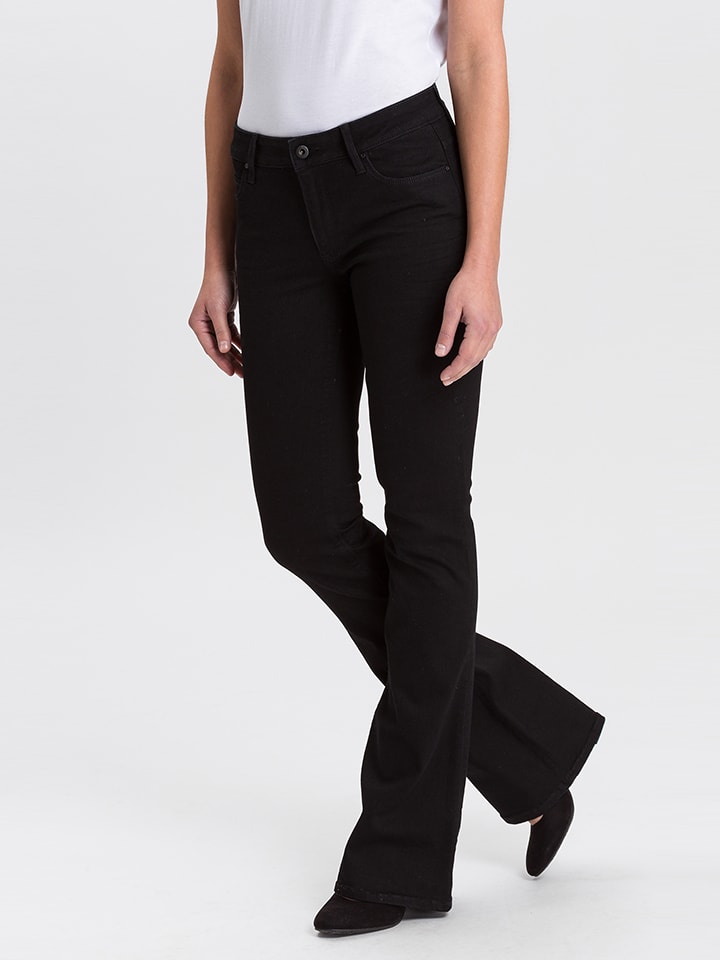 Funky Crisscross Flare Jeans main image 1