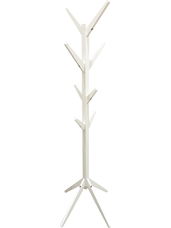 Wieszak w kolorze białym - wys. 178 cm