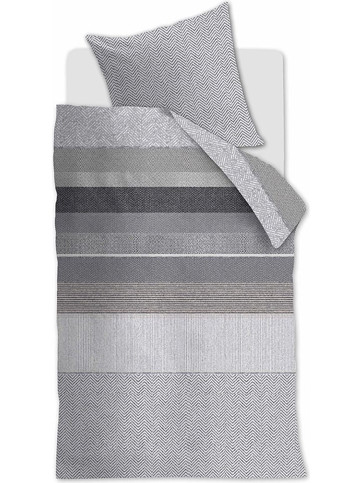 Satin-Bettwäsche-Set "Bodhi" in Grau